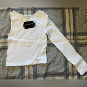 Dynamic Assymetric Long Sleeve. White. One Size. NWT.